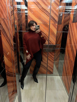 Асимметричный свитер ТЕРРАКОТ