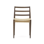 Analy Стул из массива дуба с отделкой орех и сиденьем из 100% веревки
