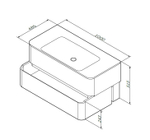 Тумба под раковину подвесная AM.PM Sensation M30FHX1002NF Орех