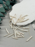 Натуральный жемчуг бива, кремовый, 30*4 (примерно) штука