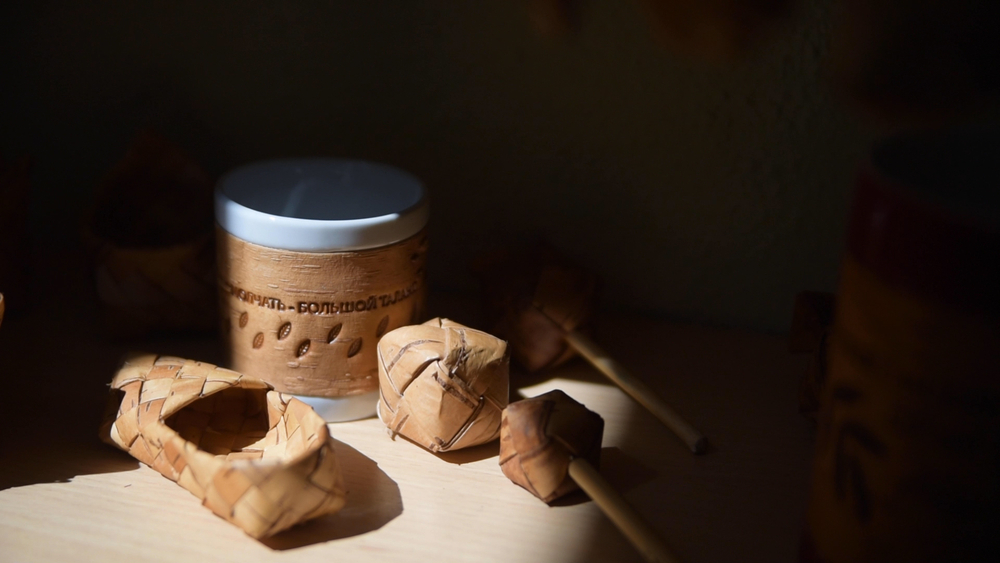 Малая фарфоровая пиала или миска для завтрака с берестой. Коллекция Достоевская или Старорусская