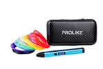 3D ручка Prolike с дисплеем, большой набор пластика, цвет голубой