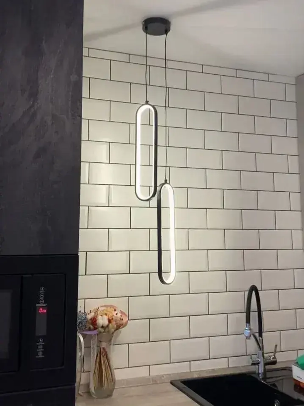 Подвесной светильник; Люстра подвесная 36 Вт; черный