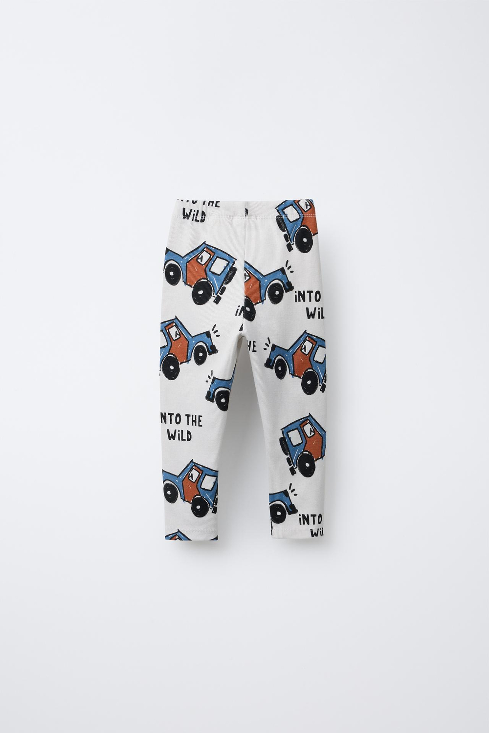 ZARA ЛЕГИНСЫ С ПРИНТОМ «МАШИНКИ», ОТТЕНКИ СИНЕГО