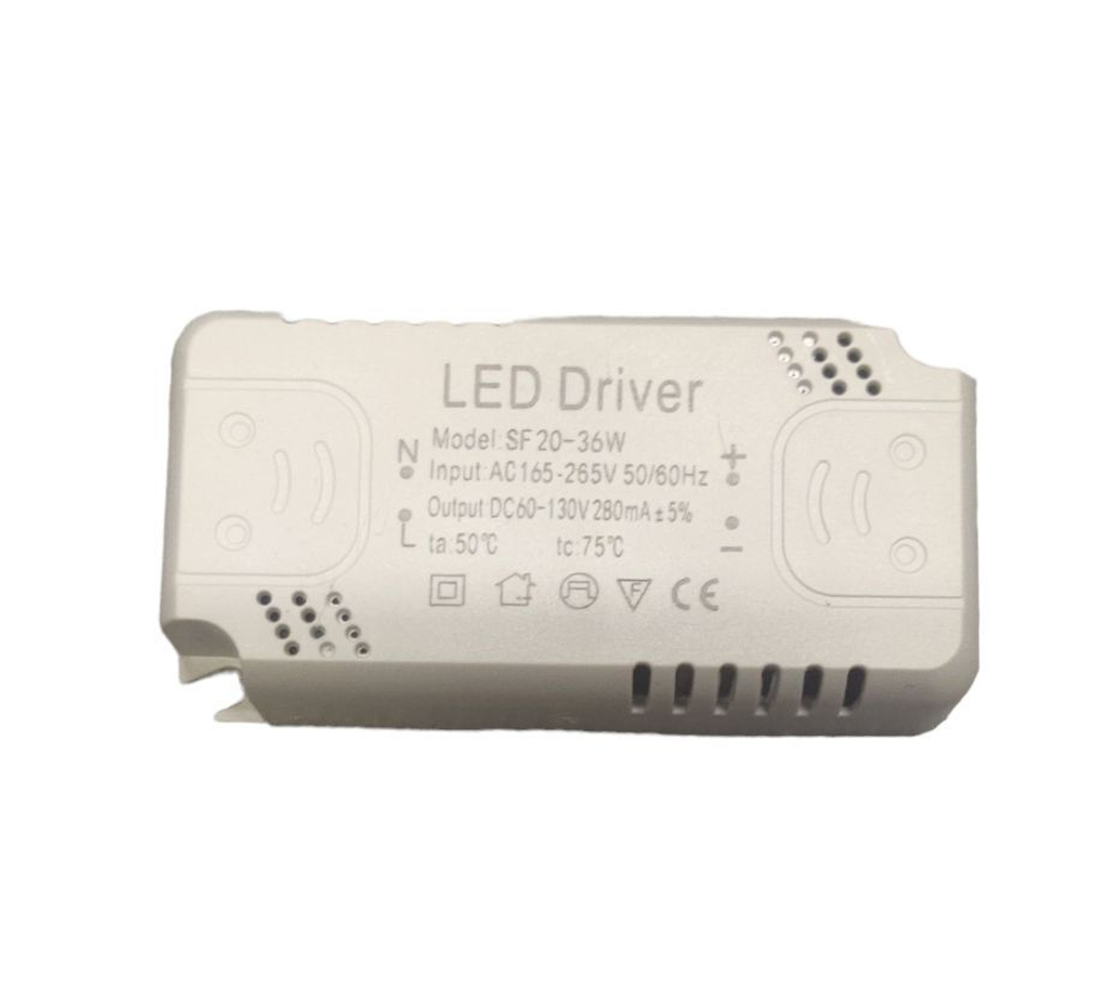 Светодиодный драйвер (Led Driver: SF20-36W DC60-130V 280mA)