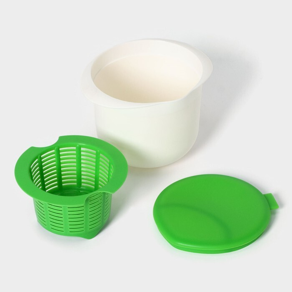 Форма для приготовления сыра и творога «Фрэш», 17.5×14.6×13.5 см