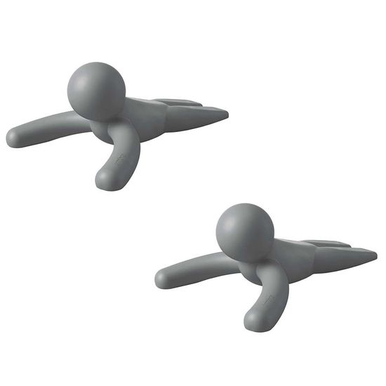 Набор дверных стопперов buddy, серый, 2 шт.