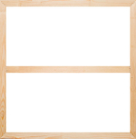 Глухой подрамник 80x80 см. (с перекладиной) сеч. 40х18 мм. (5 штук)