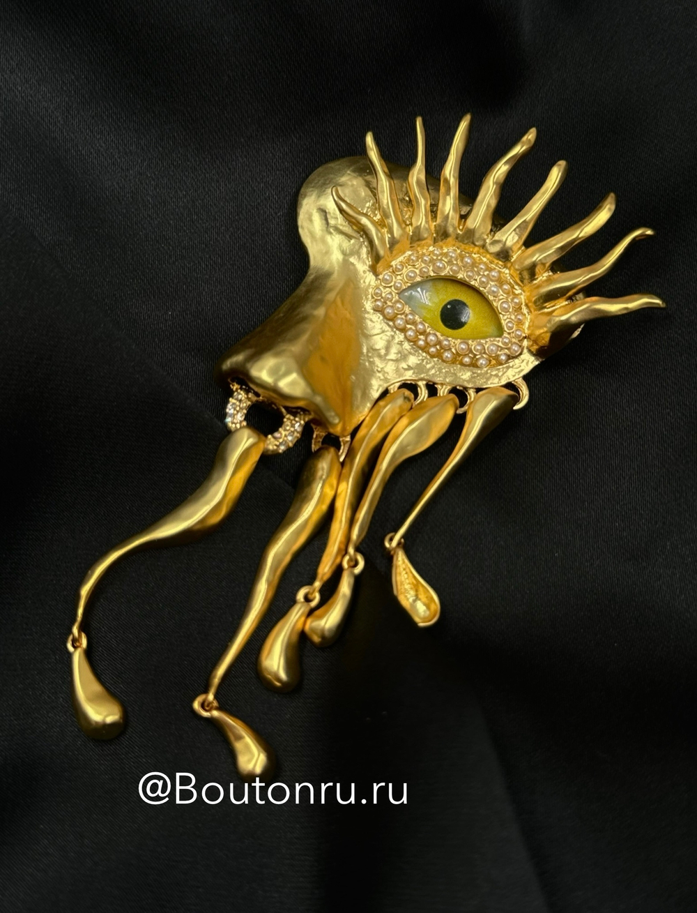 Брошь Скиапар. с подвесками "Лицо"