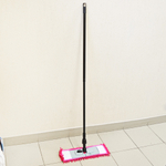 Швабра с телескопическим черенком 120см с насадкой из микрофибры "Лапша", Happy Panda