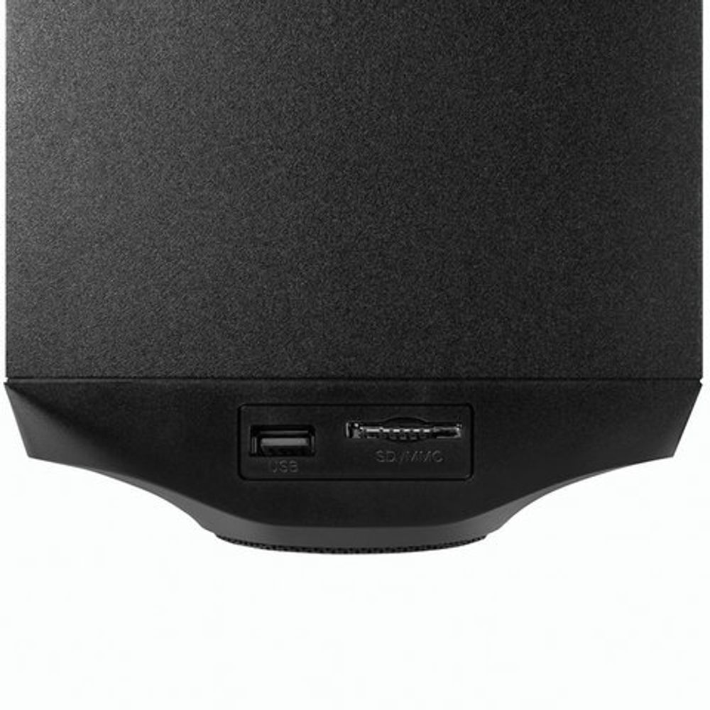 Колонки компьютерные SVEN AC MS-304, 2.1, 40 Вт, FM, USB, SD, MP3-плеер, Bluetooth, дерево, черные, SV-015602