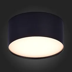 ST606.432.12 Светильник потолочный Черный LED 1*12W 3000K 1 080Lm Ra>85 120° IP20 D120xH55 185-265V Накладные светильники