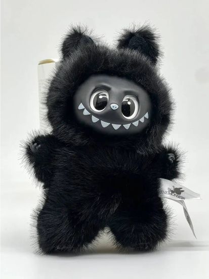 Мягкая игрушка чёрный "Лабубу" , 16 см