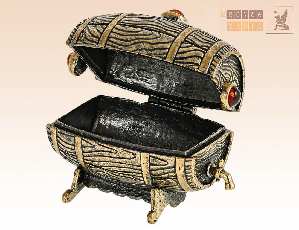 фигурка Шкатулка Бочка винная