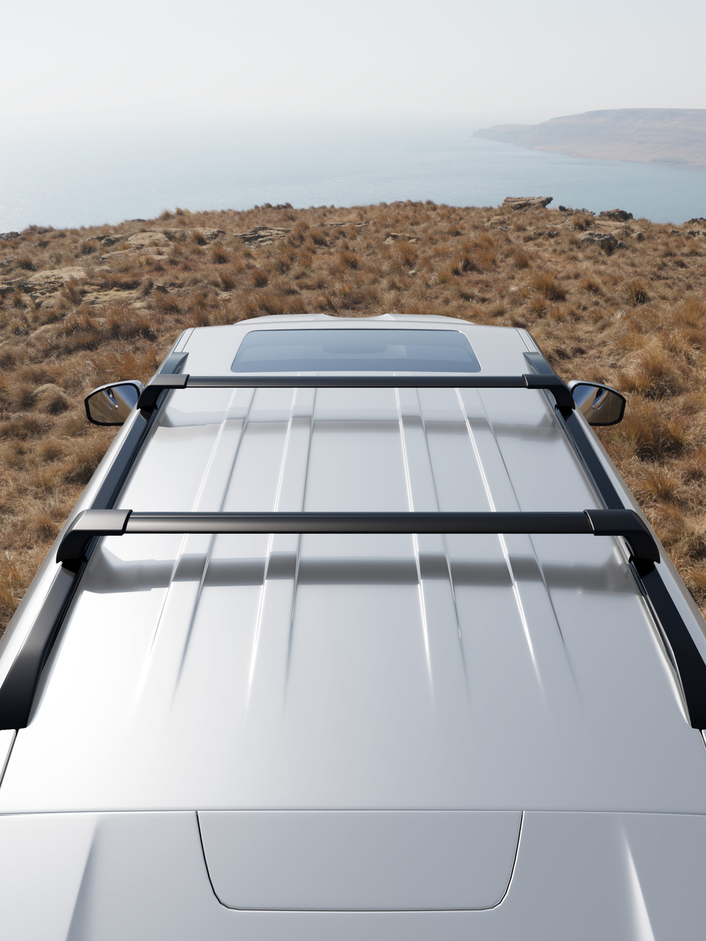 Багажник на рейлинги для Chery Tiggo 4 Pro 2020-2024 М43-1007B ,черный