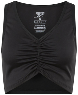 Женский топ теннисный Reebok Studio Ruched Cropped Tank Top W - black