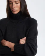 Свитер из шерсти мериноса, Черный