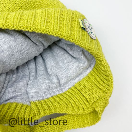 Шапка зимняя "Дино" Лайм