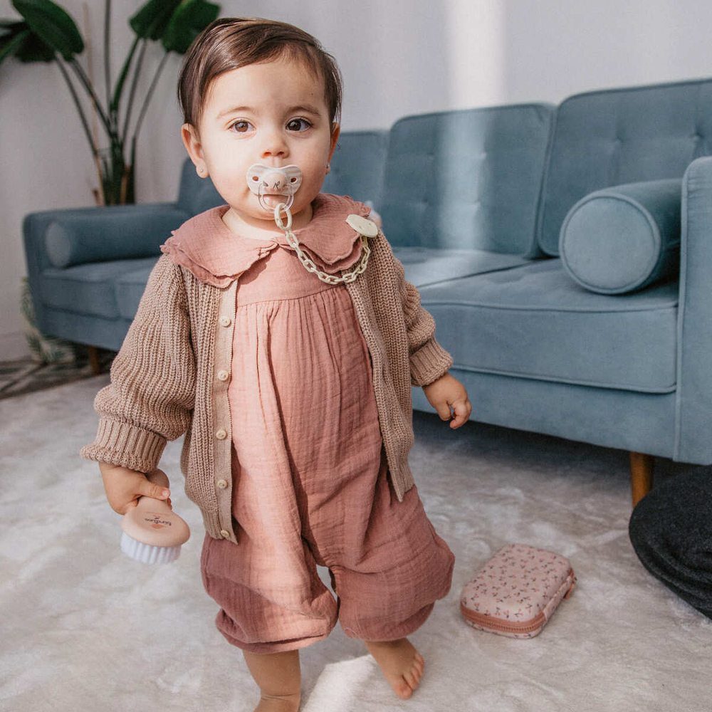 Комплект детских расчёсок Suavinex Birdies розовый