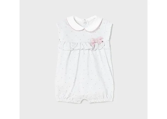 Песочник для девочки Mayoral Newborn Сердечки Серый