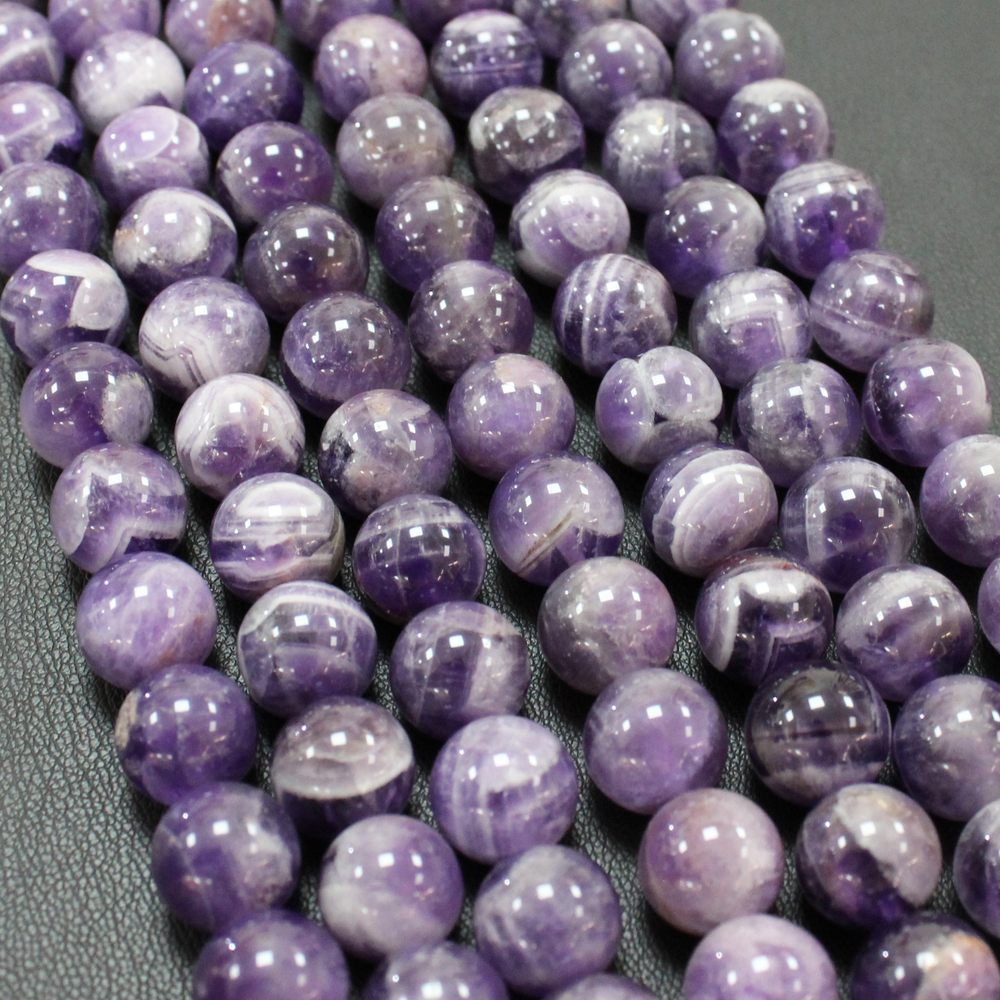 Аметист бусины 8мм 10мм 12мм