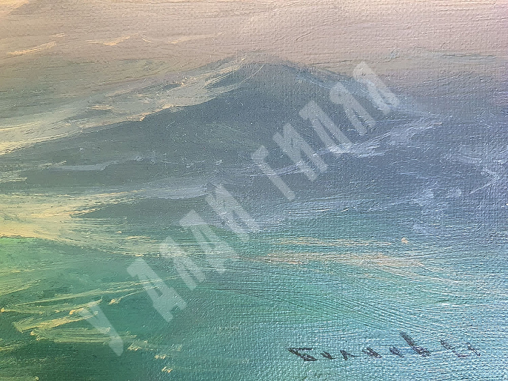 Беляев В. В. На закате. Холст, масло. Россия, 2021 г.