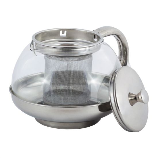 Заварочный чайник 800 мл. Kamille KM 4316 стекло, нержавеющая сталь