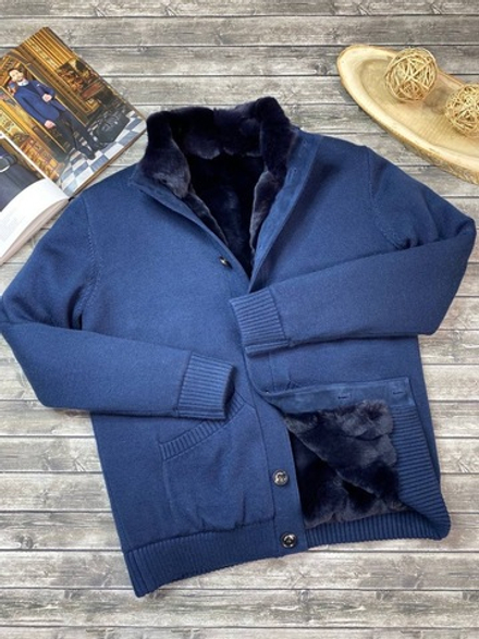 Кардиган с мехом Loro Piana