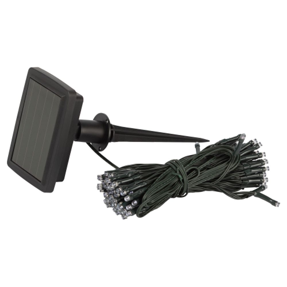 Садовая гирлянда ЭРА ERASF22-29 Бахрома на солнечной батарее холодный свет 2.4*0.5 м | Садовые декоративные светильники