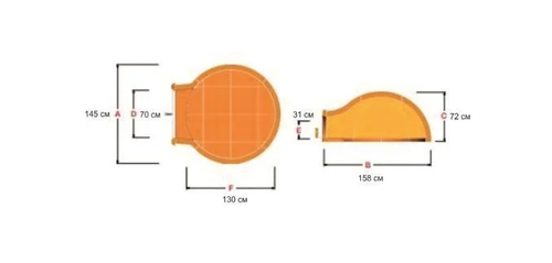Печь для пиццы на дровах ALFA PIZZA Pizza al Metro (ГАЗ)