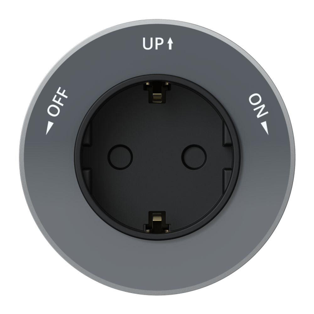 Розетка MultiTrack 16А 250В 2P+E кругл. графит SE MTK13001G