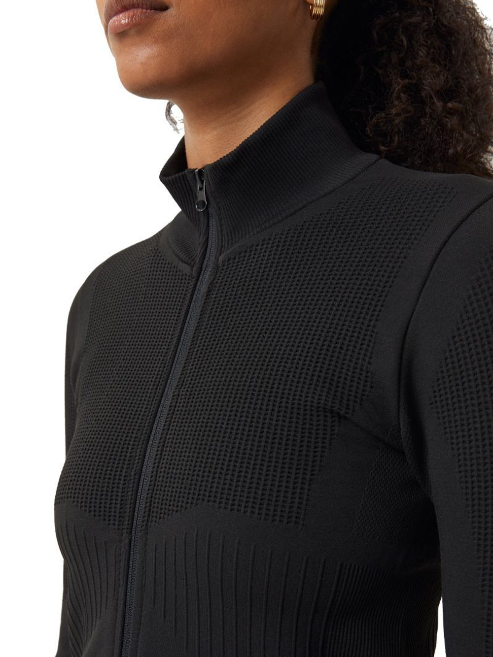 Женская Кофта теннисная Björn Borg Running Seamless Cover-Up - black beauty