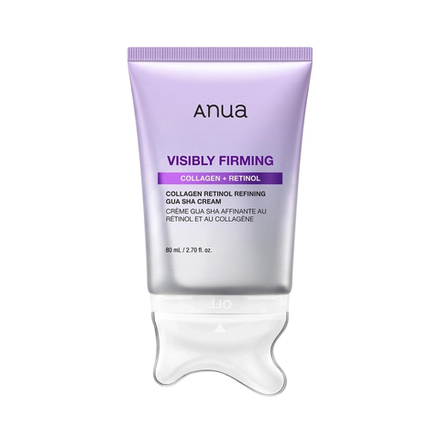 Anua Антивозрастной крем с массажером гуаша для лица Collagen Retinol Refining Gua Sha Сream,80мл