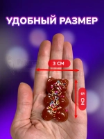 Антистресс игрушка Таба сквиш имбирные мишки 2 шт липкие