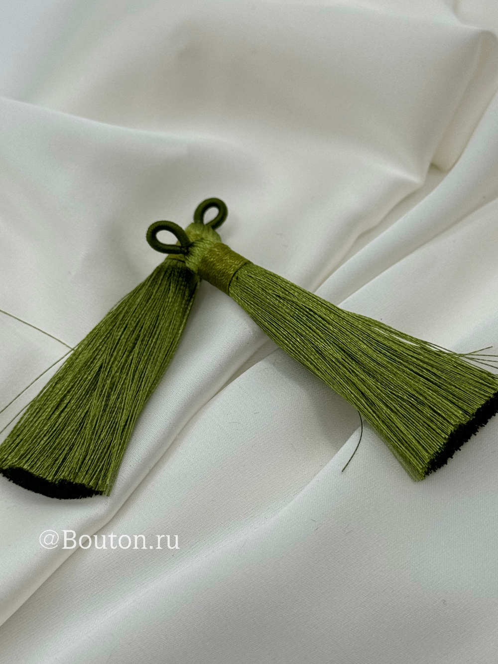 Кисточка для штор хаки(оливковая)  8 см