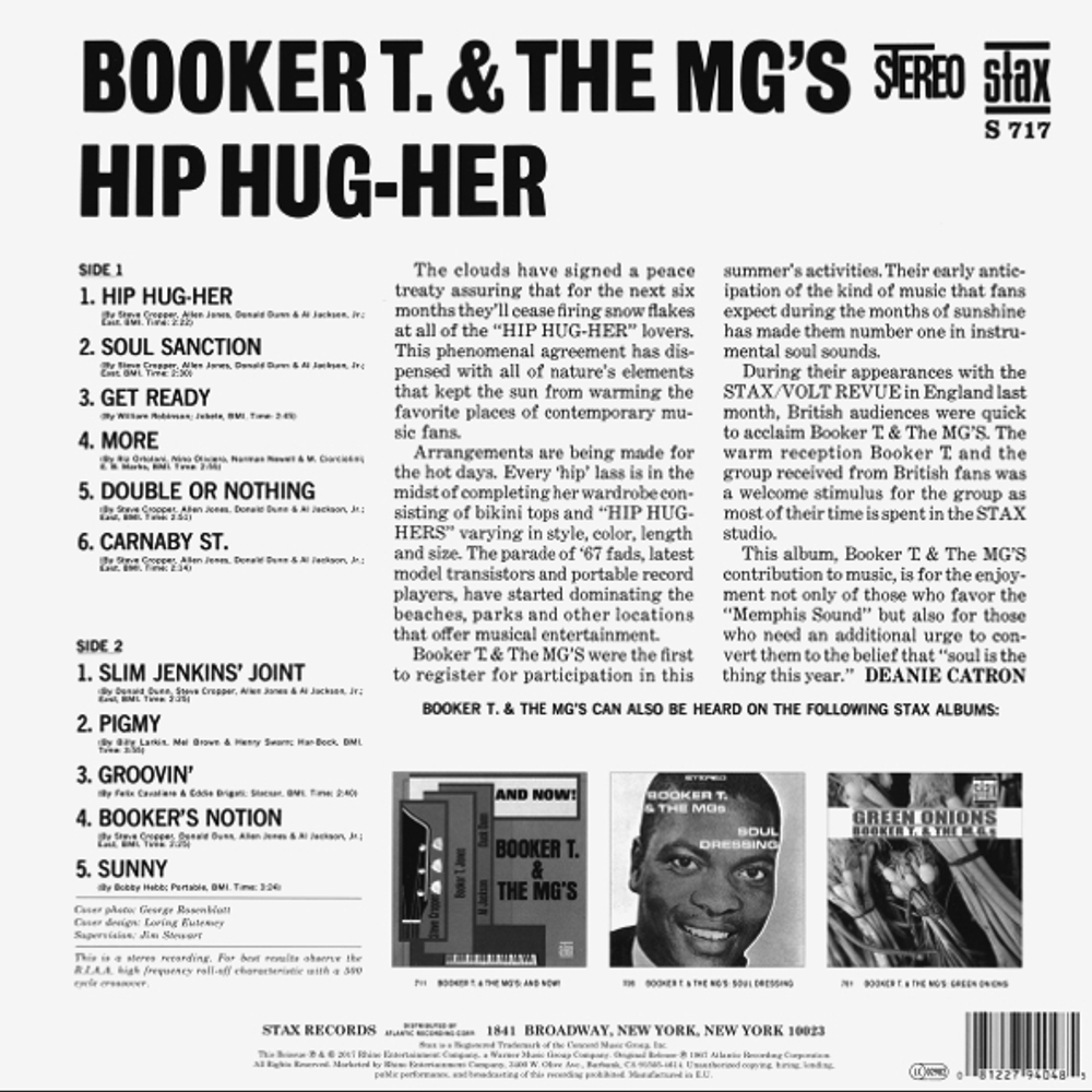 Booker T. & The MG's / Hip Hug-Her (LP)