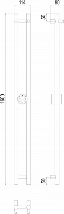 Стойка Terminus Электро DUO круг 1600