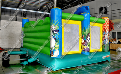 Коммерческий надувной батут "Зверинец" 4,5*4,5*3 м