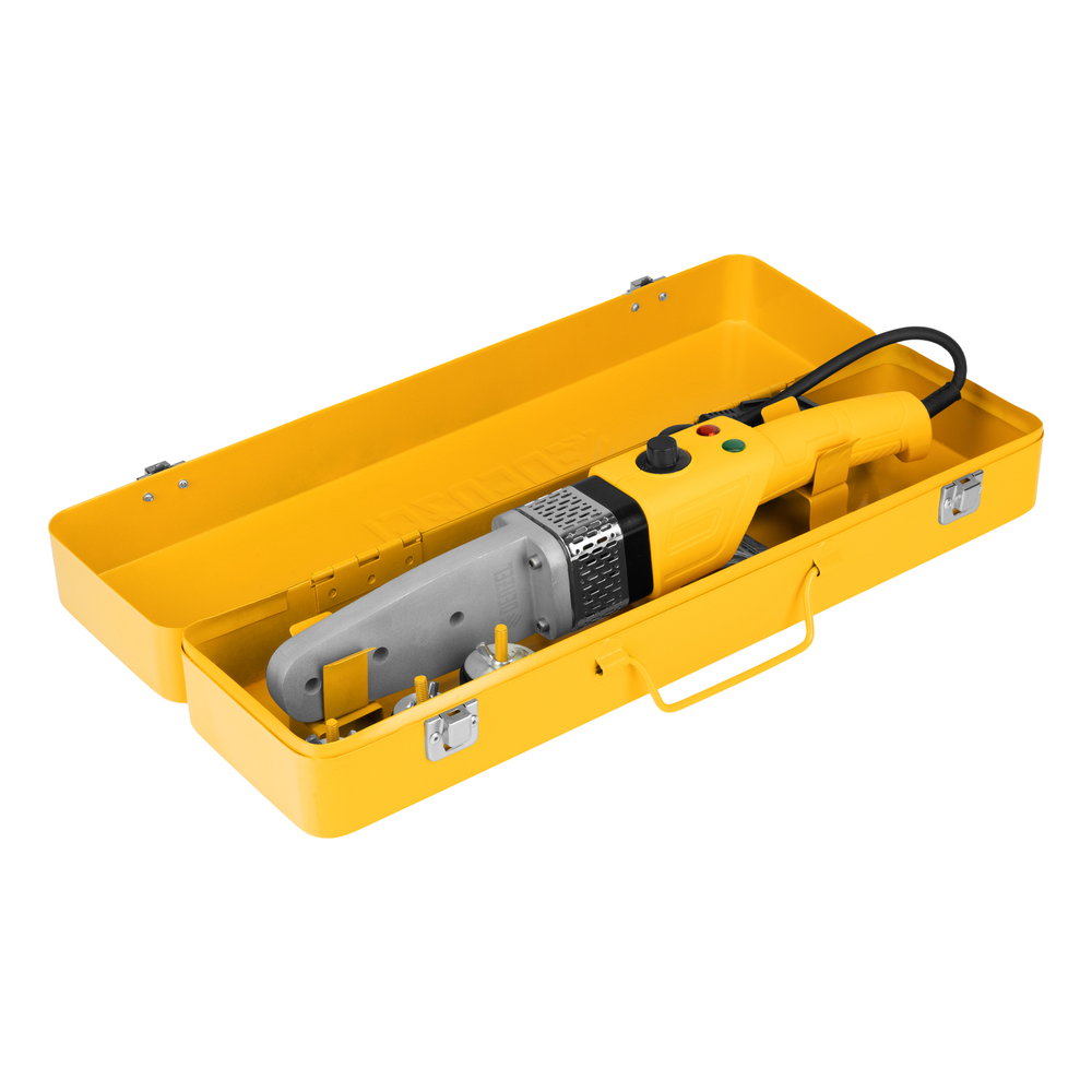 Аппарат для сварки пластиковых труб DWP-800, Х-Pro, 800 Вт, 300 град, комплект насадок, 20-32 мм Denzel