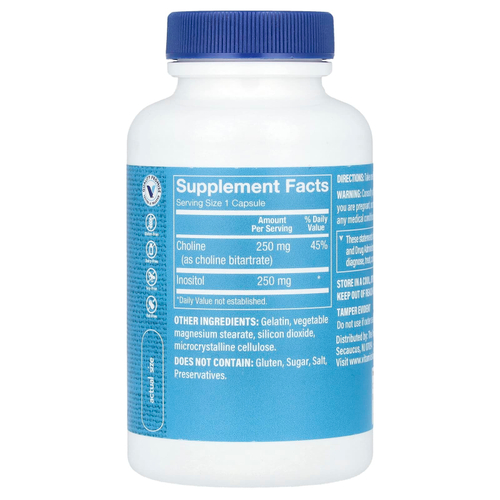 The Vitamin Shoppe, Холин и инозитол, 500 мг, 100 капсул