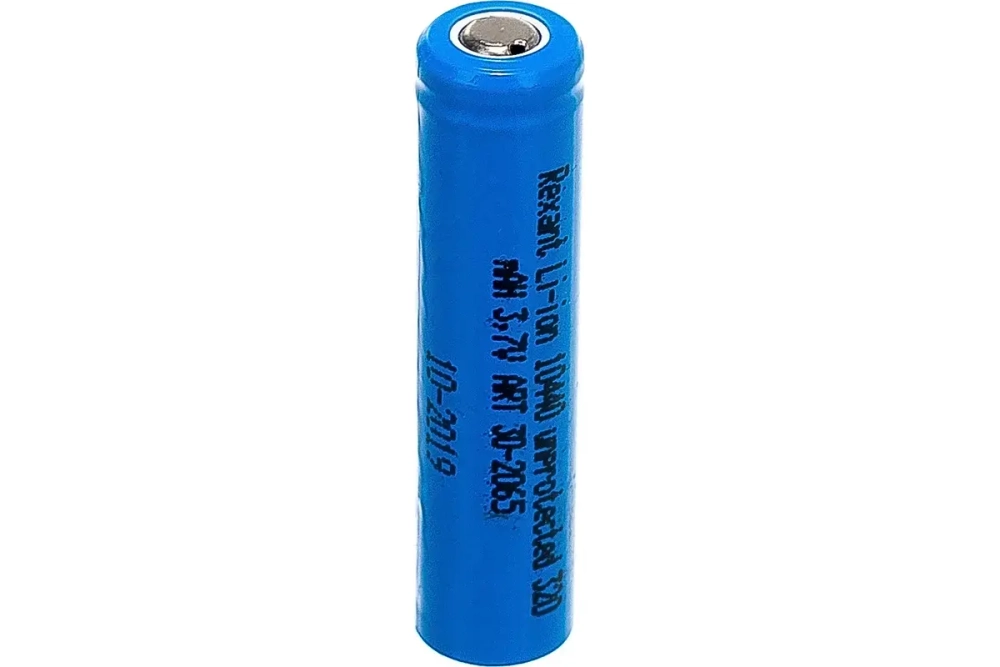 Аккумулятор Rexant Li-ion 10440 unprotected 320 mAH 3.7 В 10 штук 30-2065