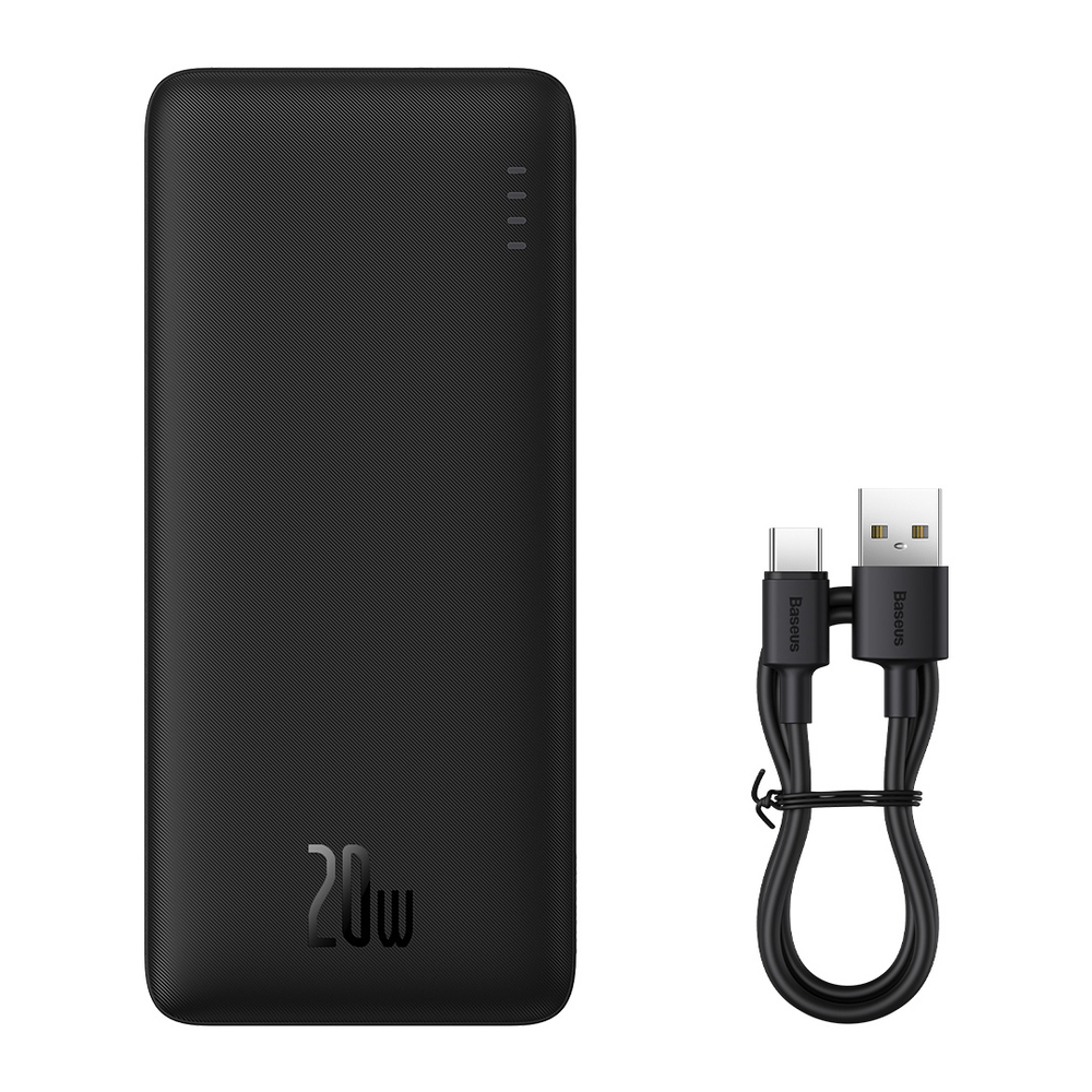 Внешний аккумулятор Baseus Airpow Fast Charge Power Bank C+U 30000mAh 20W - Black