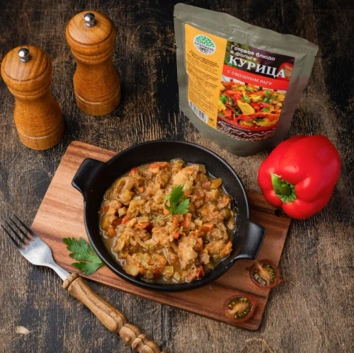 Курица с овощнным рагу Кронидов