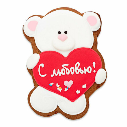 Новинка!  Пряник "Мишка с любовью" 3 шт