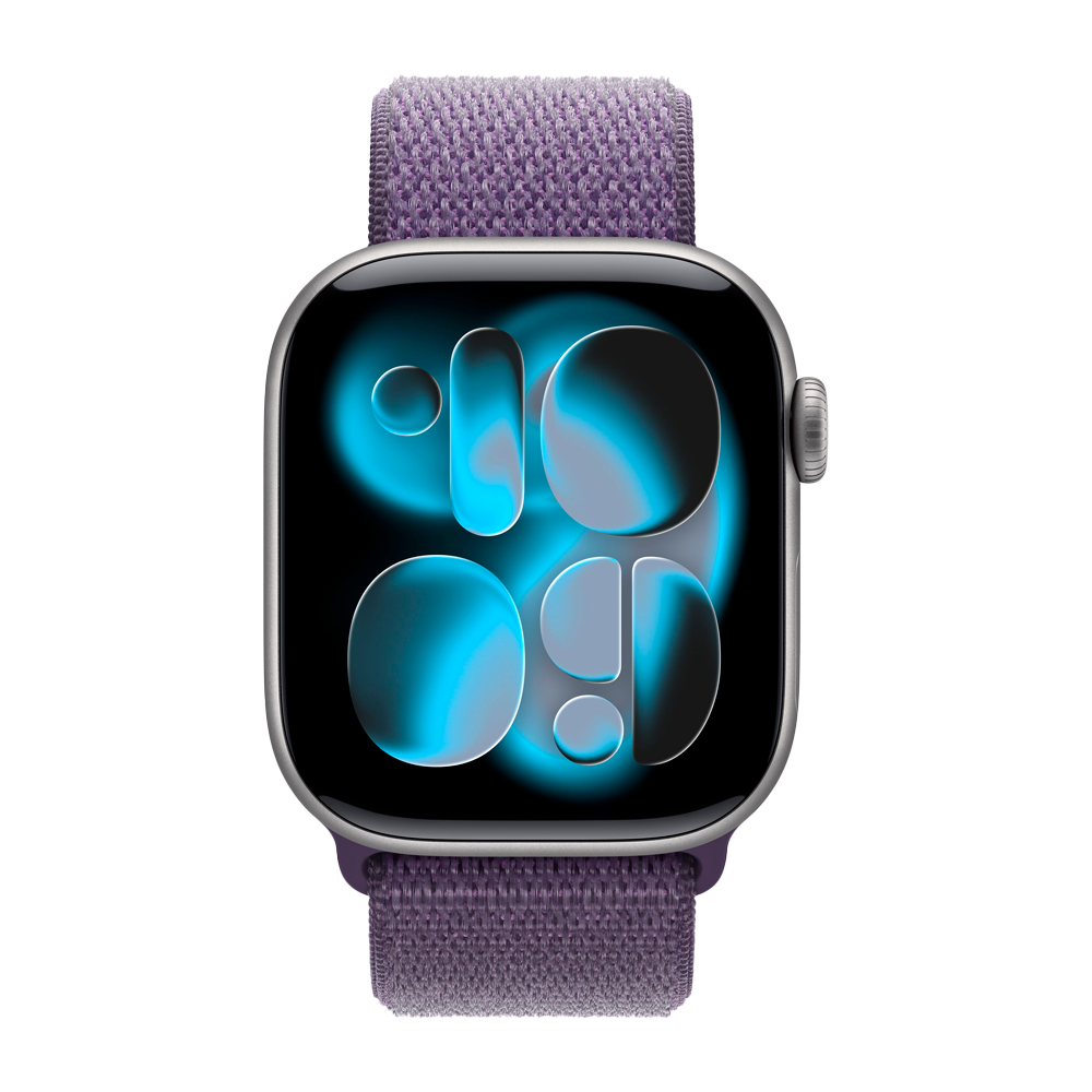 Умные часы Apple Watch Series 11 GPS, 42mm, Space Gray Aluminium Case with Purple Fog Sport Loop