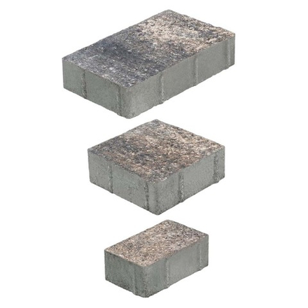 Тротуарная плитка СТАРЫЙ ГОРОД - Листопад гранит Старый замок, комплект из 3 видов плит