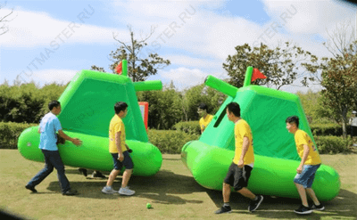 Надувная командная игра "Танковые войны"