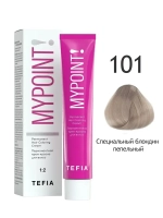 Перманентная крем-краска для волос Tefia MY Mypoint, 101 специальный блондин пепельный, 60 мл
