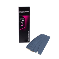 Набор сменных файлов для пилки ПОЛУМЕСЯЦ (на мягкой основе) 240 (30 шт) DFE-40-240 СТАЛЕКС