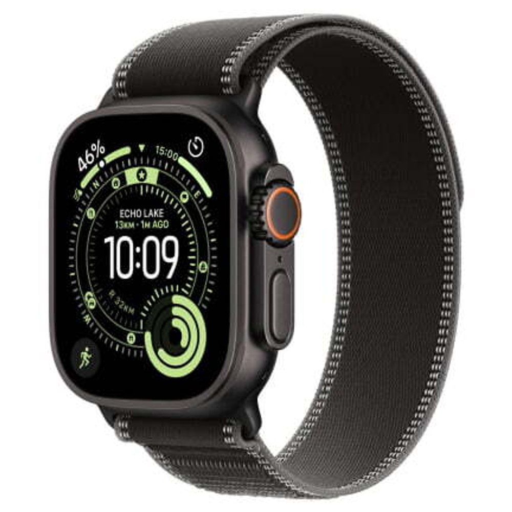 Apple Watch Ultra 3 (2025) 49mm Black Titanium Case / Black Charcoal Trail Loop